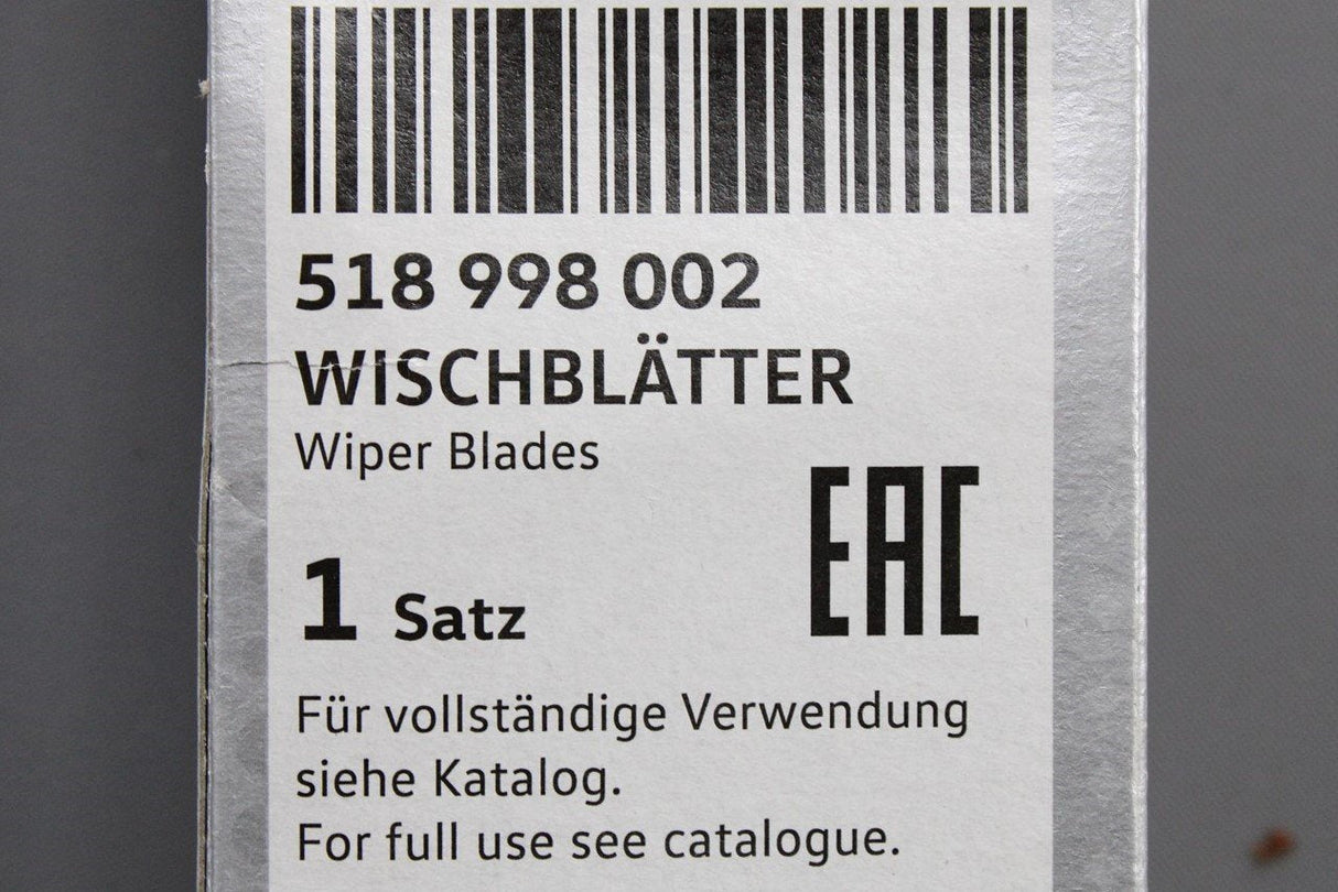 VW Golf SV Sportsvan 2014-20 aero wiper blades set RHD (front) 518998002
