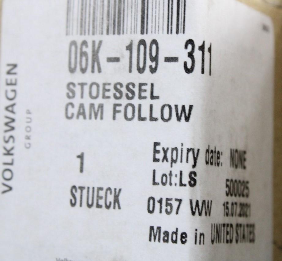 VW Audi Skoda SEAT 1.8 2.0 tappet for high pressure fuel pump 06K109311