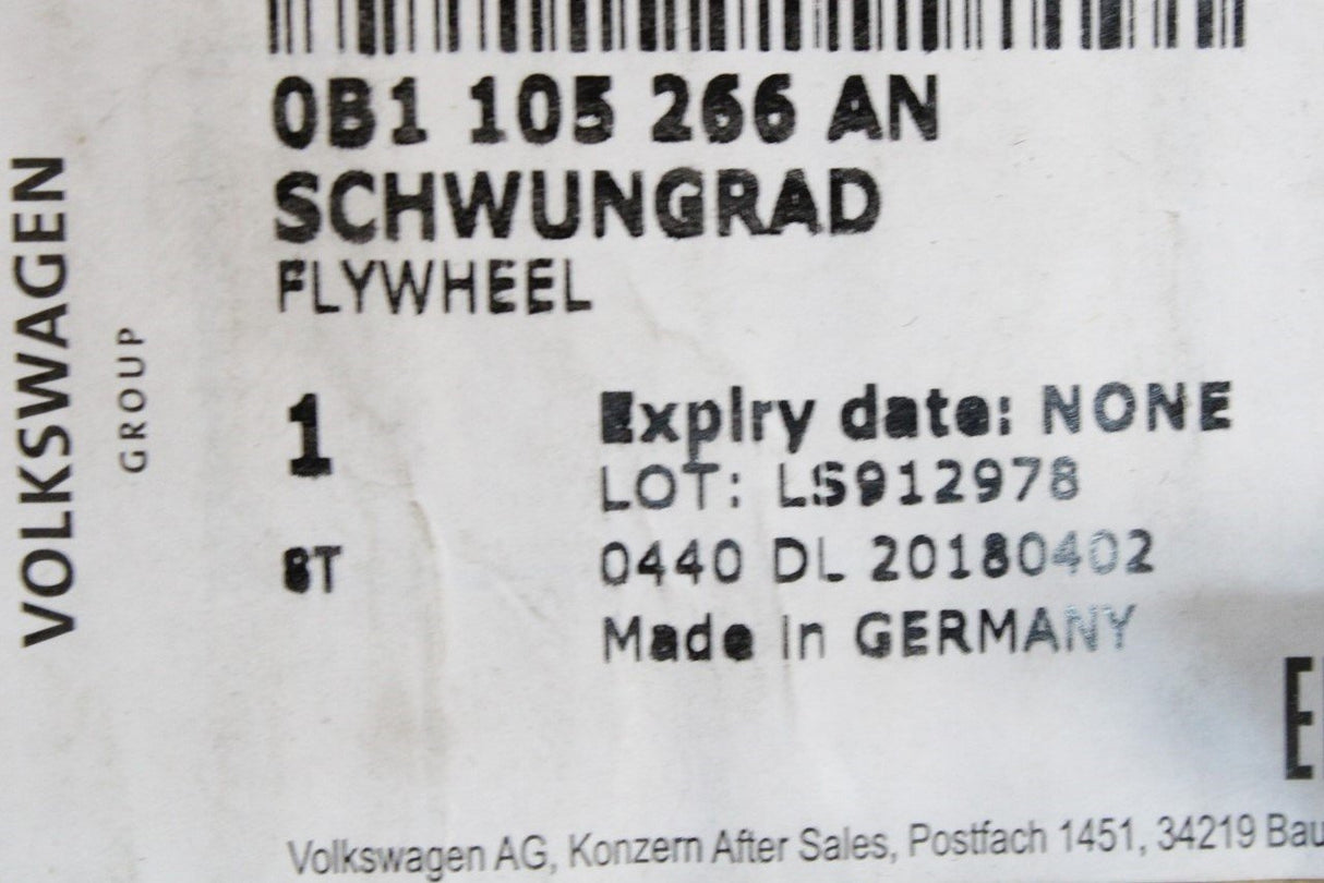 Audi A4 A5 Q5 2008-2017 flywheel for 2.0TDI 6 speed manual 0B1105266AN