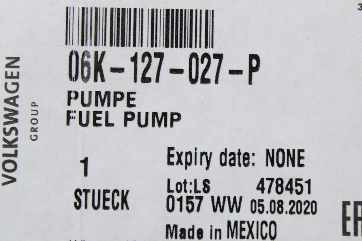 Audi Q5 2017-on 2.0 high pressure fuel pump 06K127027P
