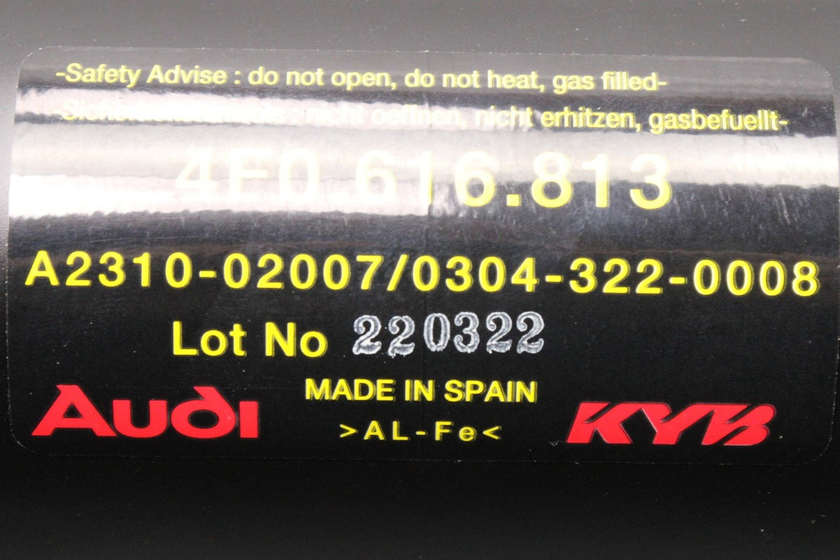 Audi RS6 2008-2011 variable damping central valve 4F0616887