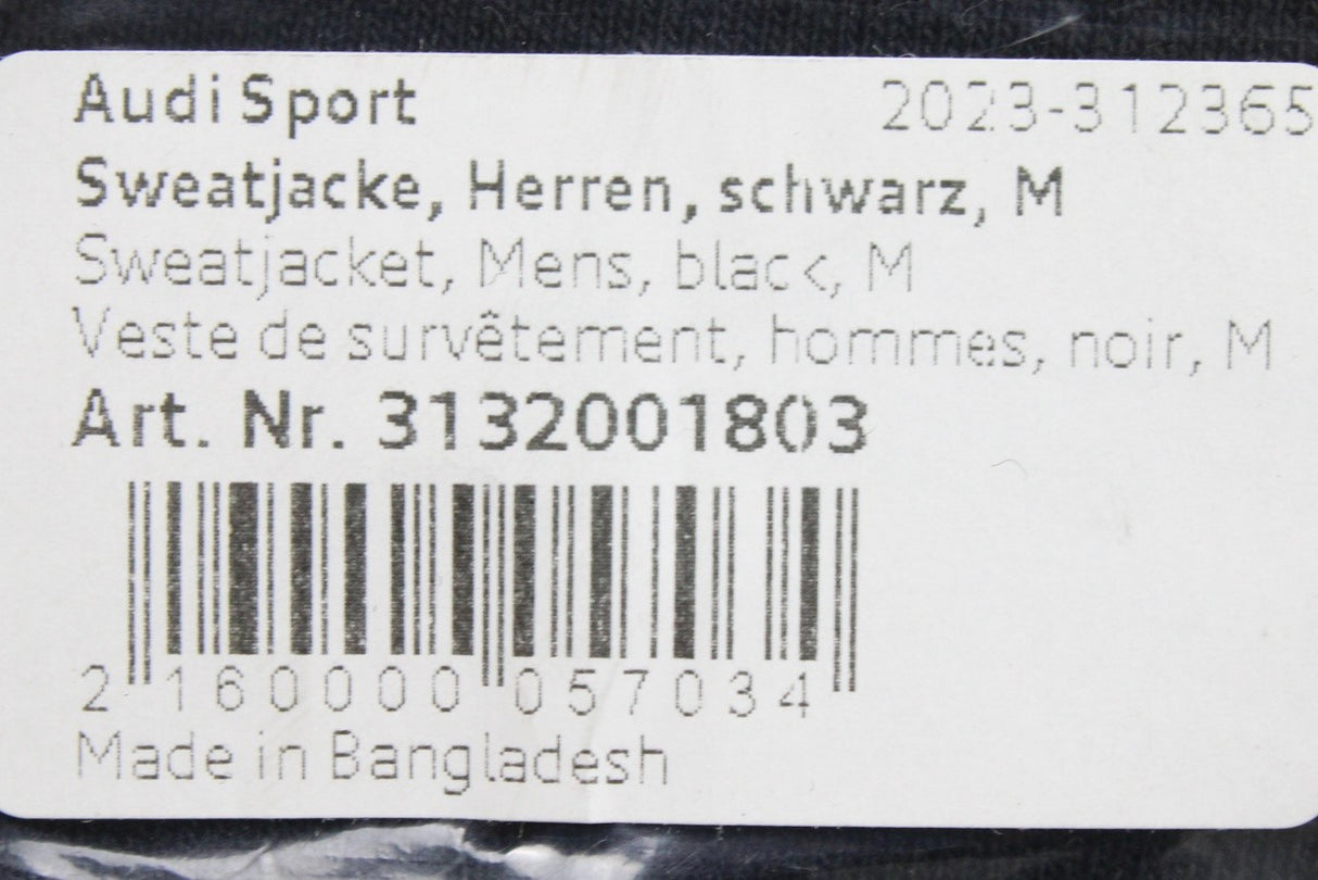 Audi Sport men's hooded sweat-jacket (Medium) 3132001803