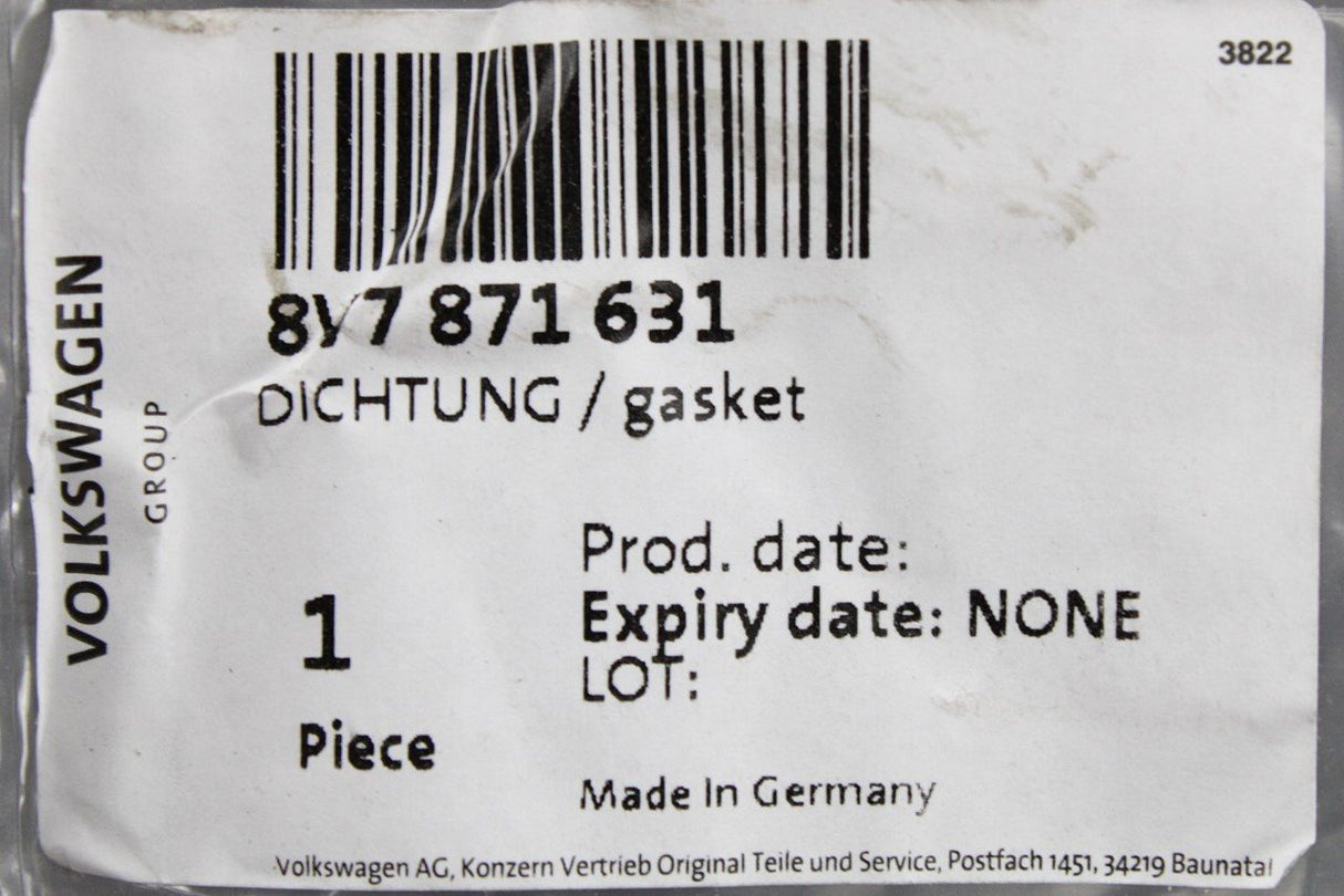 Audi A3 S3 Cabriolet 2015-on roof seal gasket (front) 8V7871631