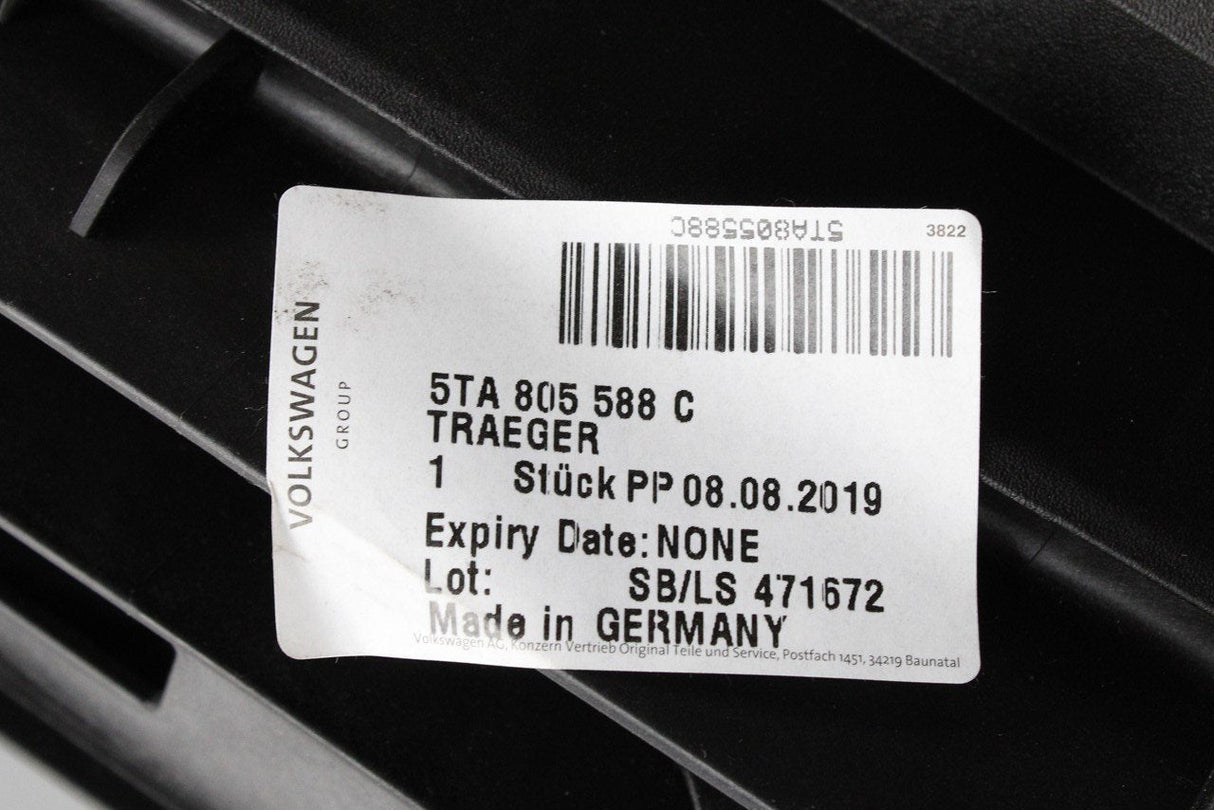 VW Touran 2016-21 Radiator front panel lock carrier 5TA805588C
