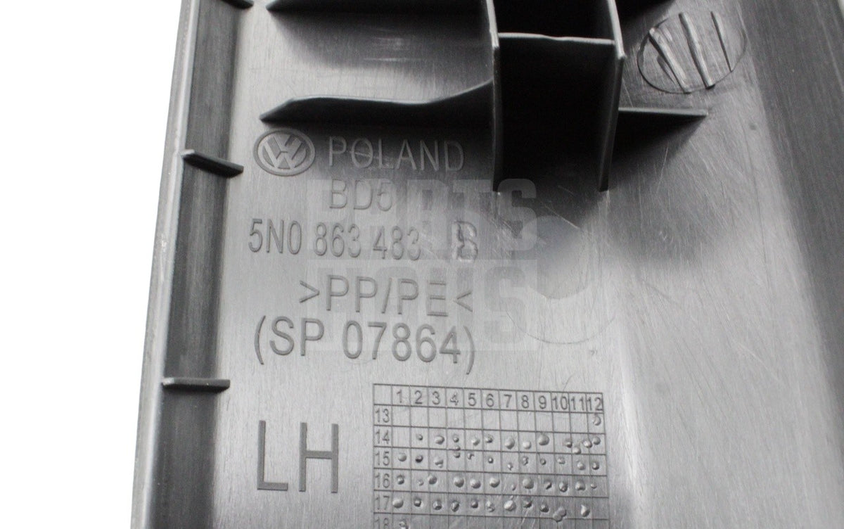 VW Tiguan 2008-2015 lower a-pillar trim (left) 5N0863483B 82V