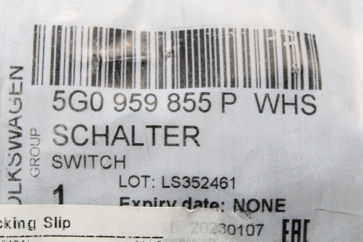 VW Audi SEAT electric window switch (front passenger) 5G0959855P WHS