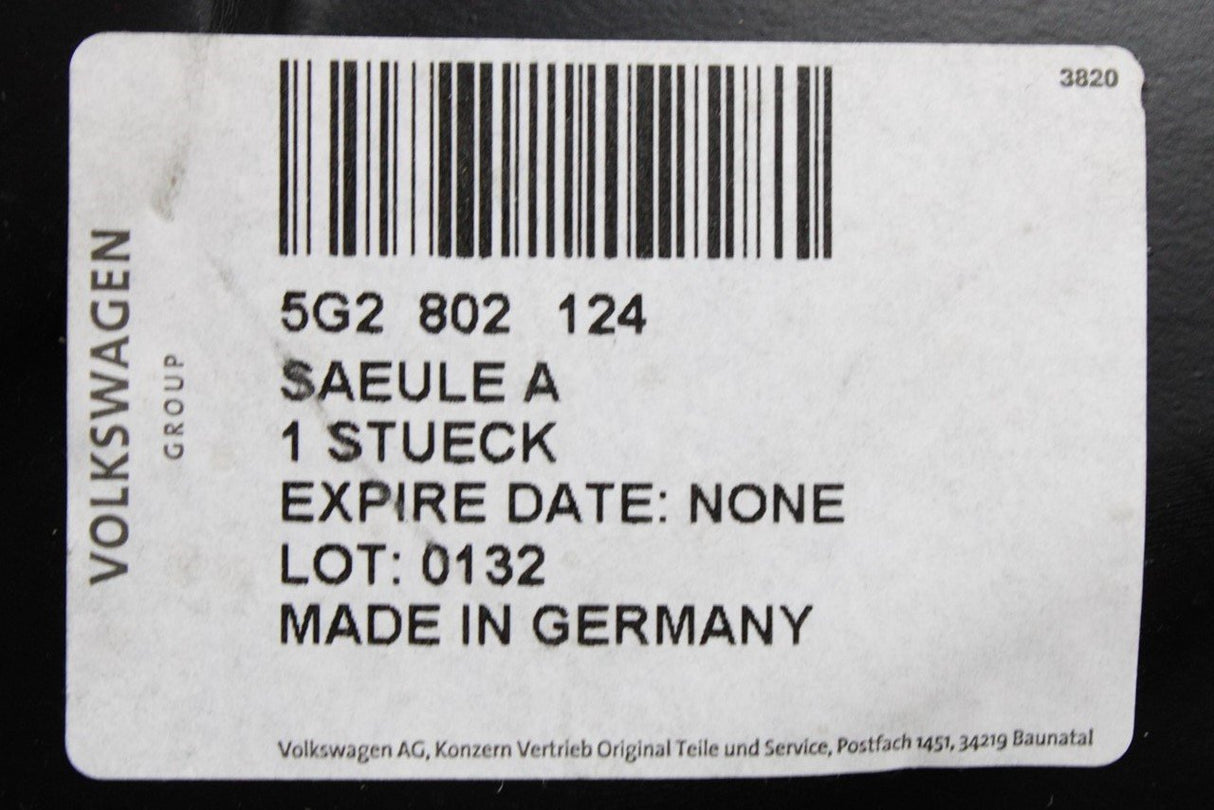 VW Golf MK7 MK7.5 13-20 inner wing a-pillar panel RHD (right) 5G2802124