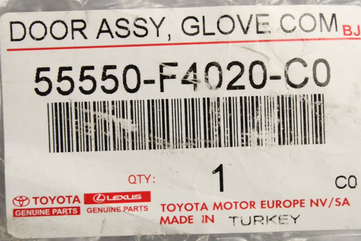 Toyota C-HR 2016-on glove box compartment lid door (RHD) 55550-F4020-C0