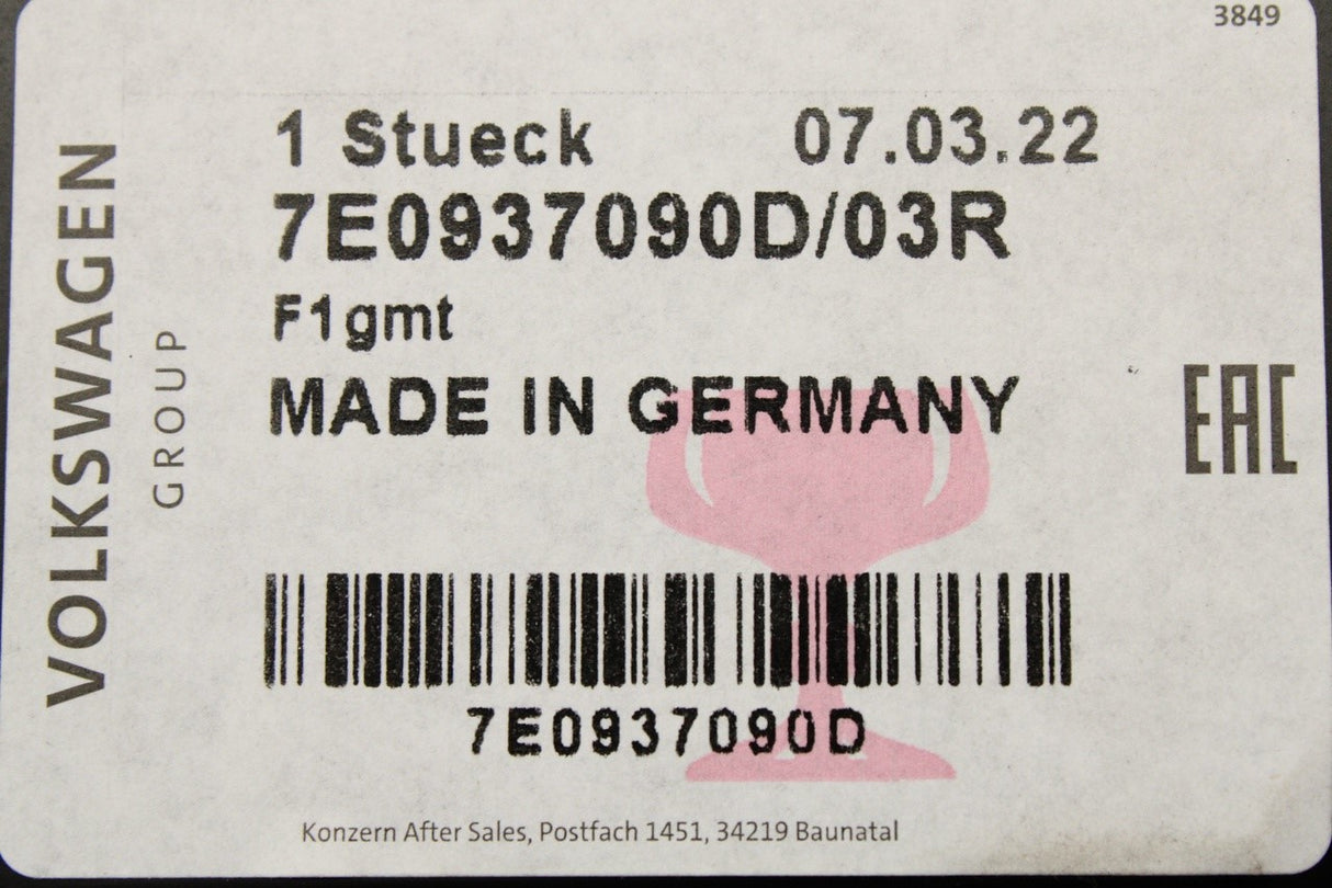 VW Transporter T6 2016-2020 body control module (BCM) 7E0937090D 03R