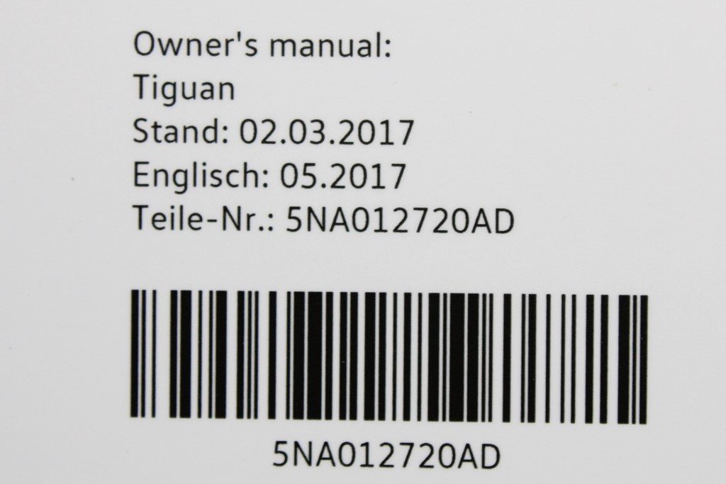 VW Tiguan 2017 Owners manual edition 05.2017 (22/17-44/17) 5NA012720AD