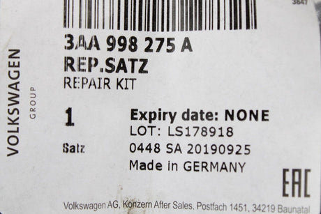 VW Amarok Tiguan Passat Touareg 2015-On Tyre valve repair kit 3AA998275A