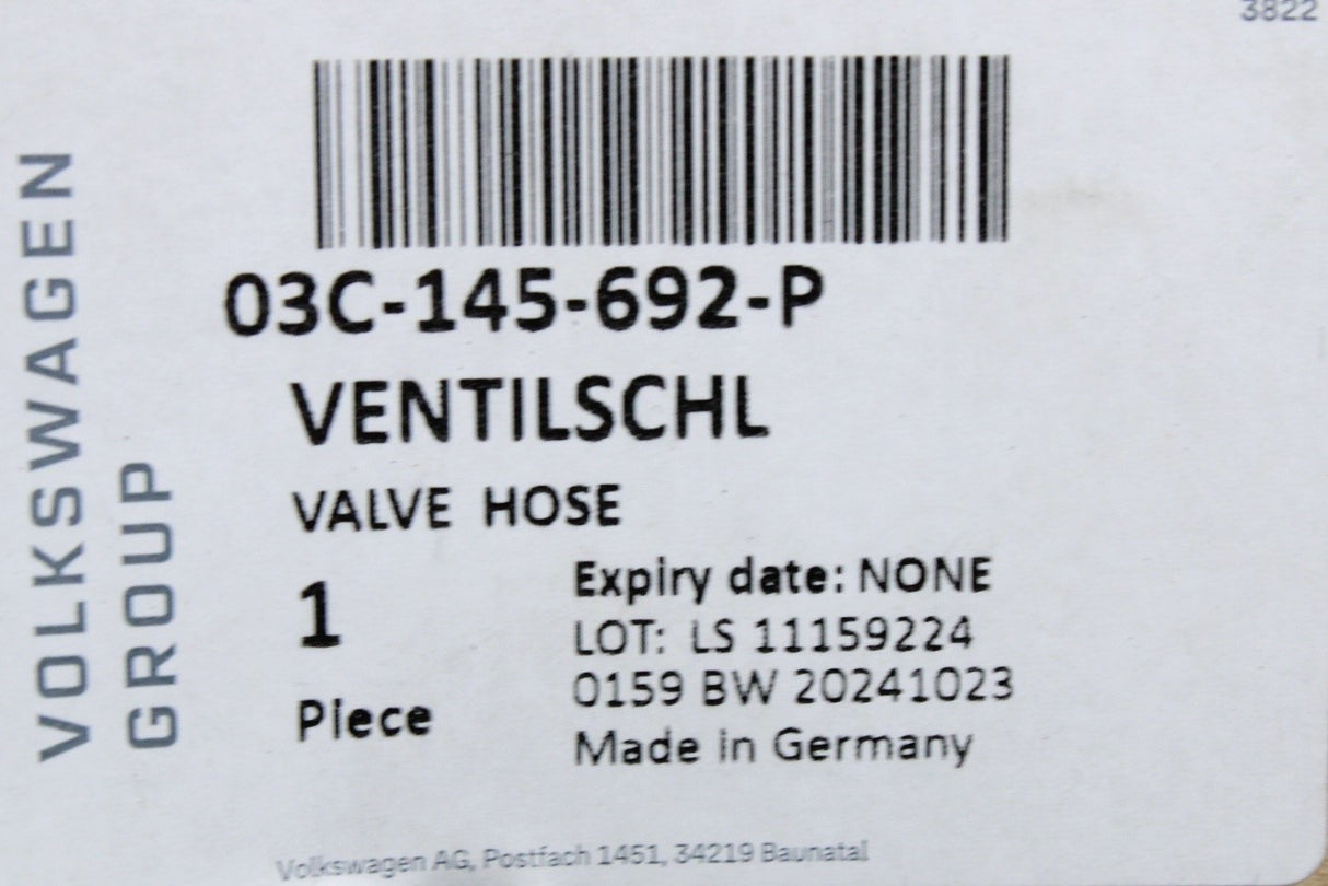 VW Audi Skoda SEAT 1.4TSI turbocharger pressure control valve 03C145692P