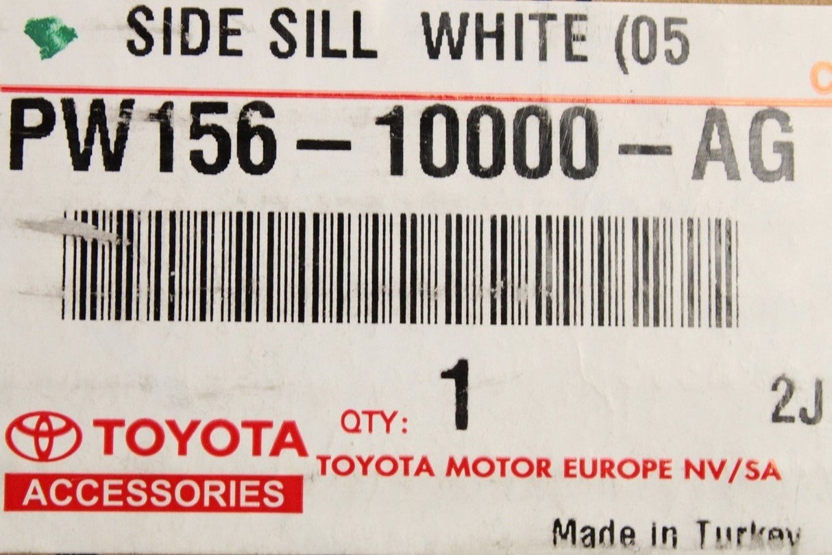 Toyota C-HR side sill trims (white) PW156-10000-AG