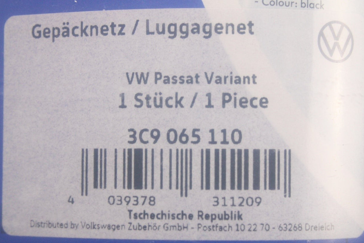 VW Passat Golf Estate Tayron ID.7 Tiguan 09-on luggage net 3C9065110