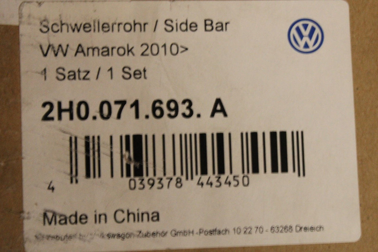 VW Amarok 2010-22 sill side bars (stainless steel) 2H0071693A