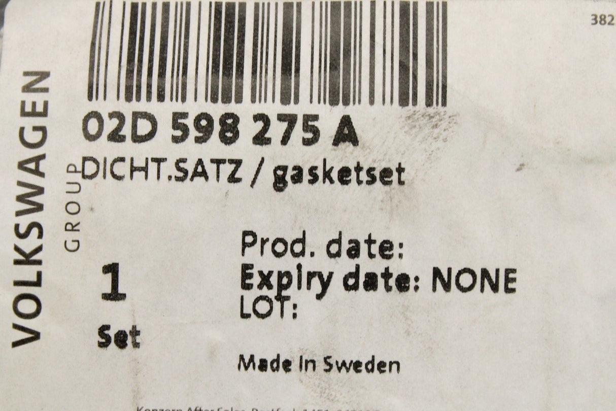 VW Audi Skoda SEAT drive flange oil seal gasket 02D598275A