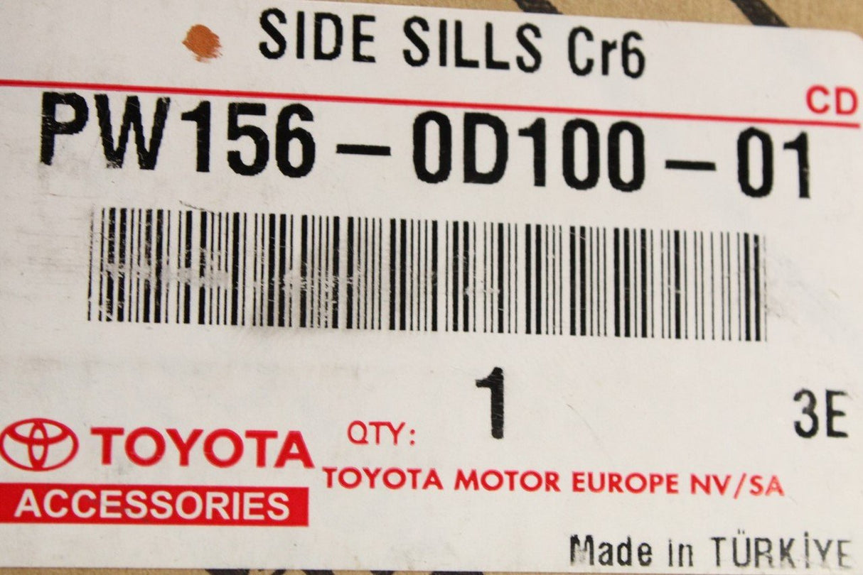 Toyota Yaris side sill trims set (chrome) PW156-0D0100-01