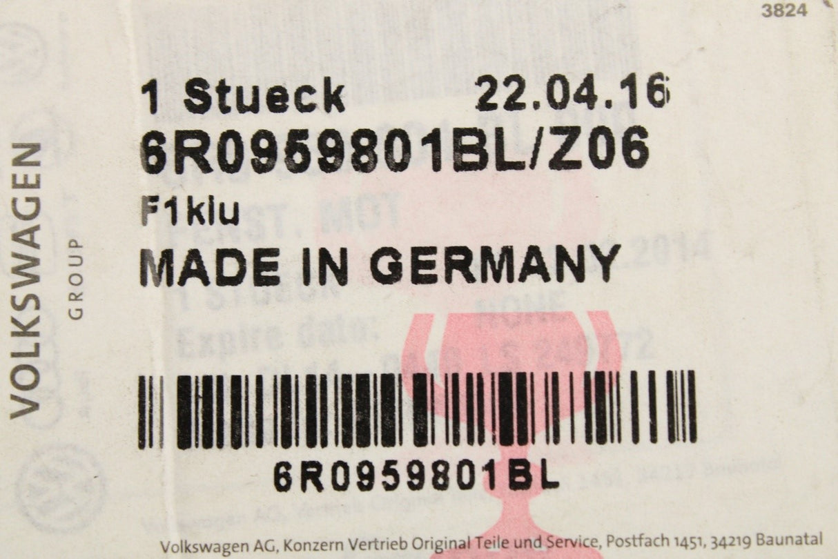 VW Beetle Cabrio 13-16 passenger electric window motor 6R0959801BL Z06