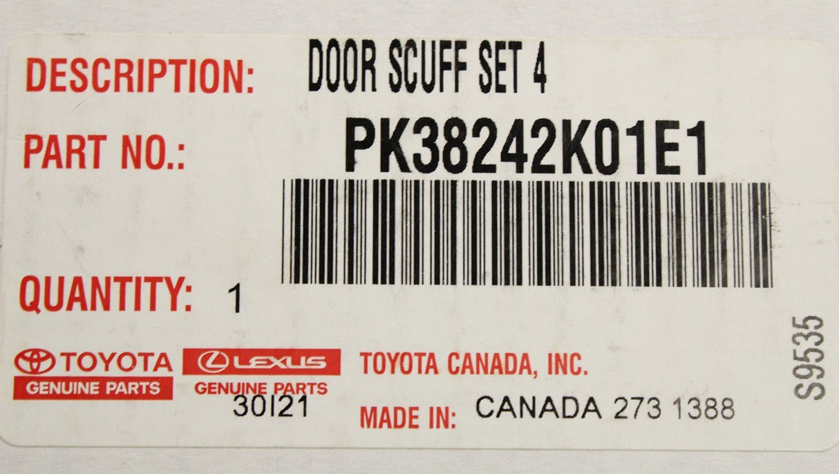 Toyota RAV4 door scuff plate set PK382-42K01-E1