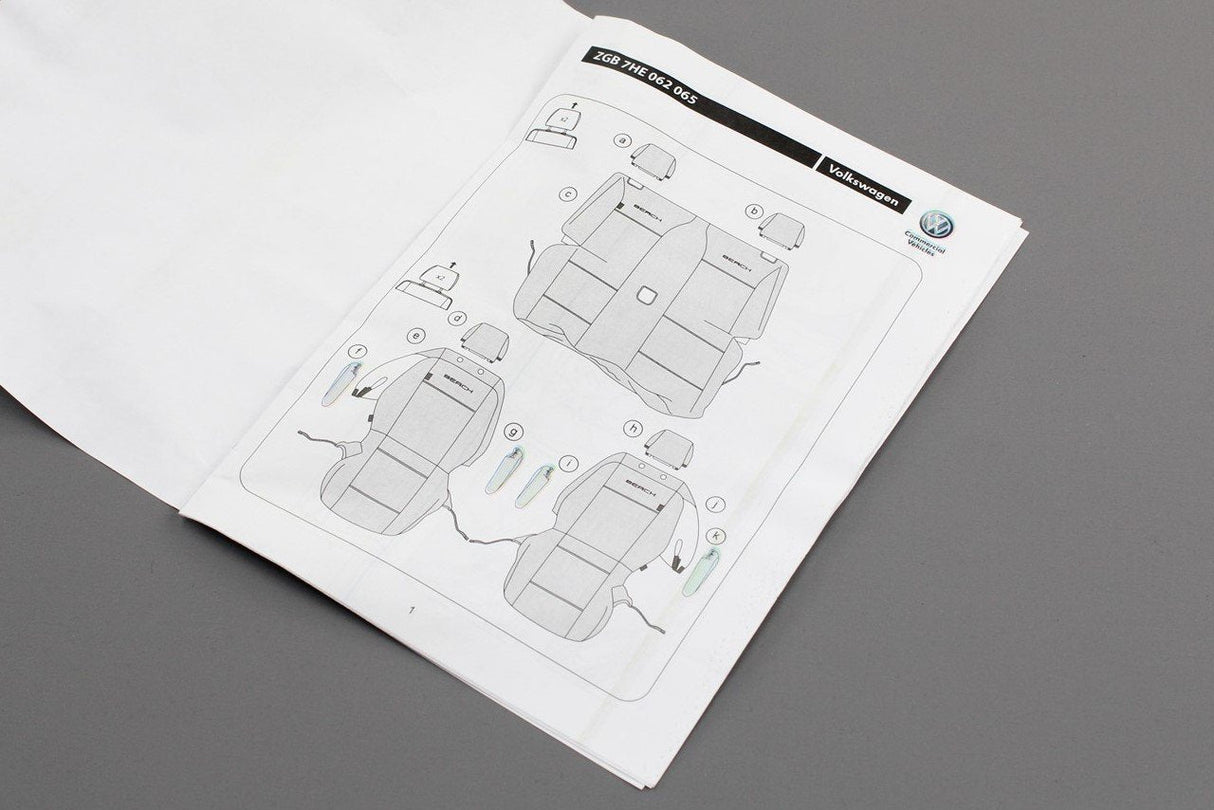 VW California Beach T6 Waterproof seat covers set ZGB7HE062065