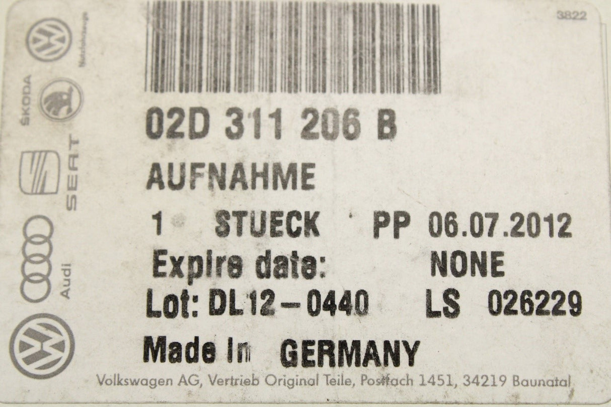 VW Audi Skoda SEAT gearbox support with taper roller bearing 02D311206B