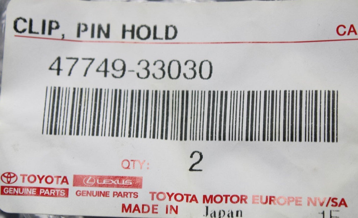 Toyota pin hold clip (x2) 47749-33030