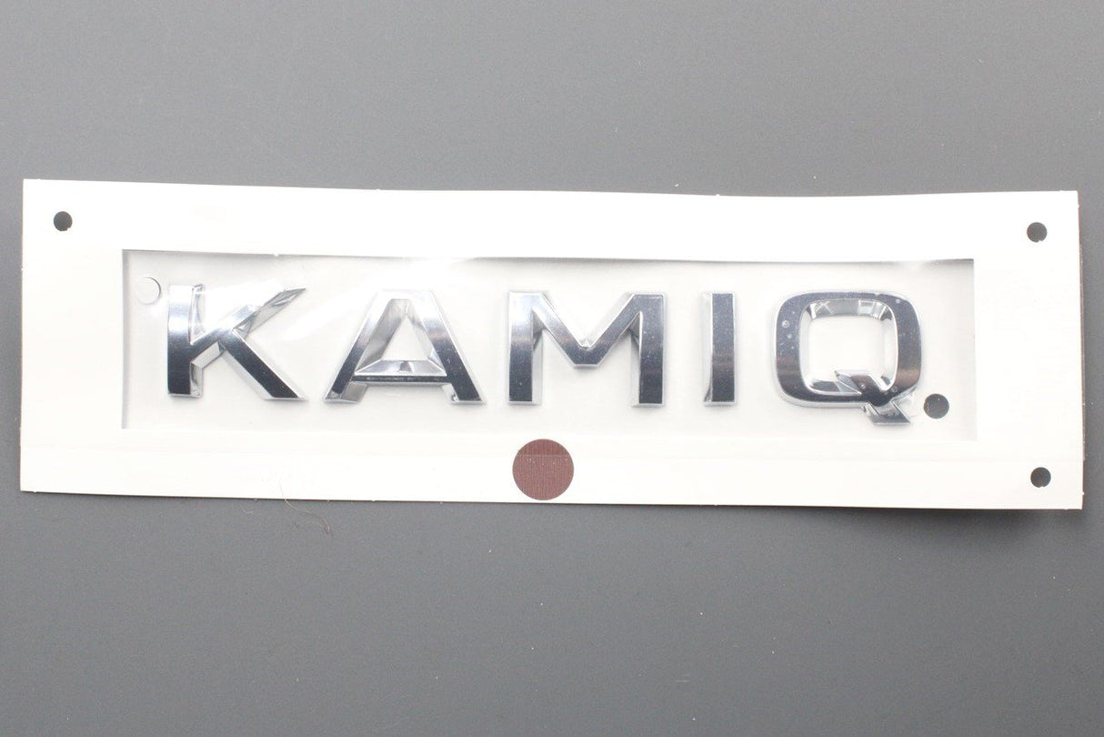 Skoda Kamiq 19-on rear "KAMIQ" badge inscription (chrome) 658853687 2ZZ