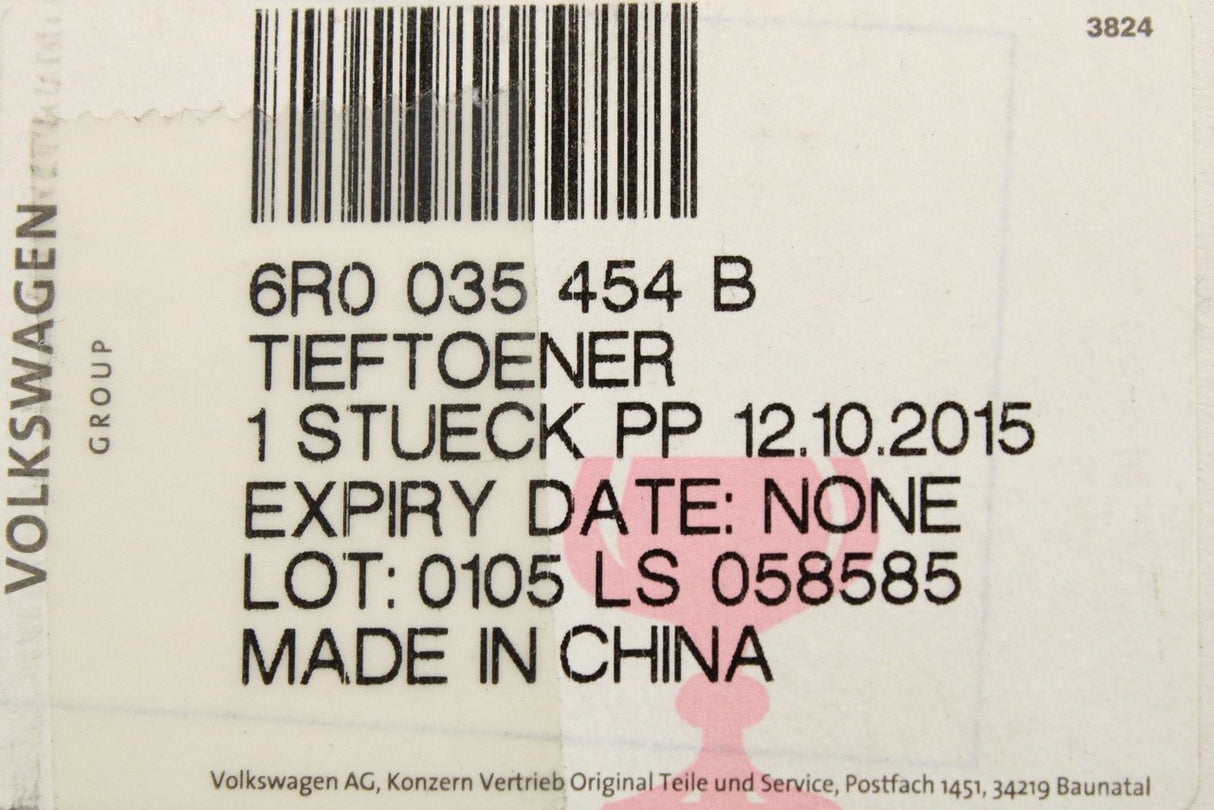VW Polo 6R 6C 2010-2018 door speaker (front) 6R0035454B