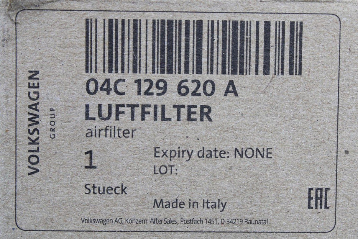 VW Up GTI Polo Audi Skoda SEAT air intake filter for 1.0 TSI 04C129620A