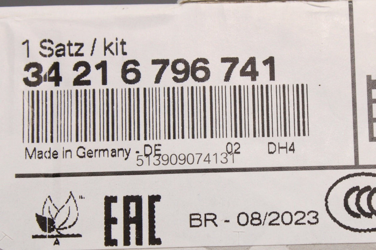 BMW i8 2013-2020 Z4 E89 X3 F25 X4 F26 brake pads kit (rear) 34216796741