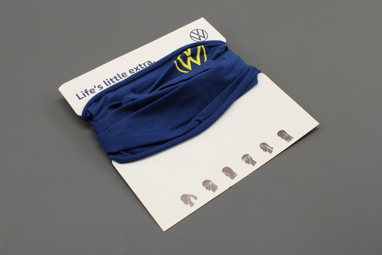 VW Volkswagen multi function neck scarf blue 5H0084303A