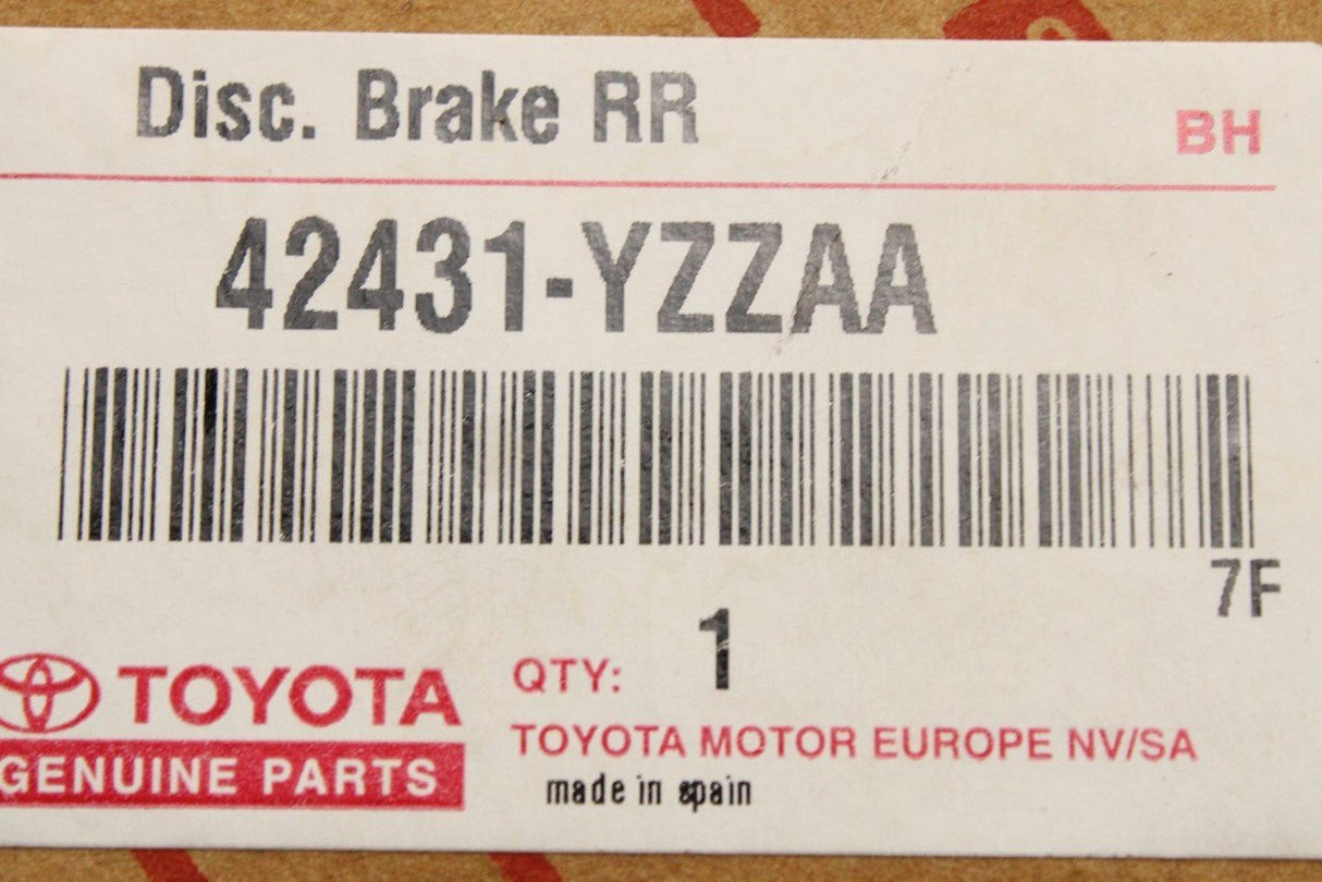 Toyota Avensis 2003-2008 rear brake discs 280x10mm pair (x2) 42431-YZZAA