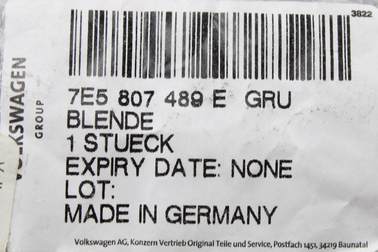 VW Transporter T5.1 10-15 front fog light trim (left) 7E5807489E GRU