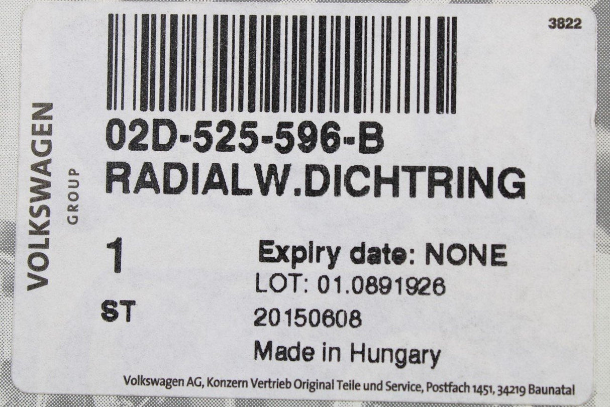 VW Audi Skoda SEAT Differential shaft oil seal (67x83x8) 02D525596F