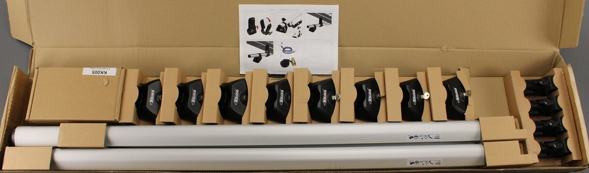 VW Transporter T5 T5.1 T6 2003-19 Rhino roof bars (4-bar) ZGB7H0071142