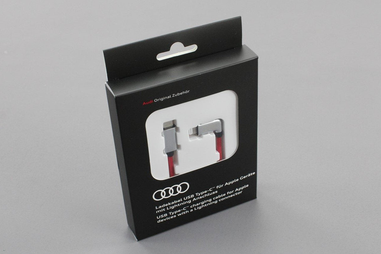 Audi USB-C to Apple Lightning Charging cable (Red/Silver) 8S0051435K