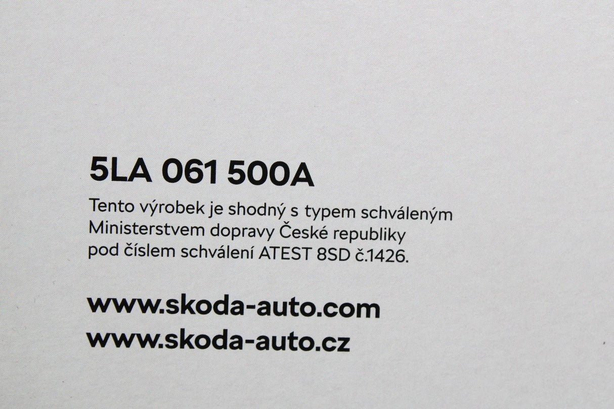 Skoda Enyaq iV 2021-on rubber floor mats set (front & rear) 5LA061500A