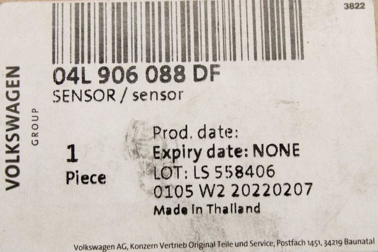 VW Transporter T6 2016-2020 exhaust temperature sensor 04L906088DF