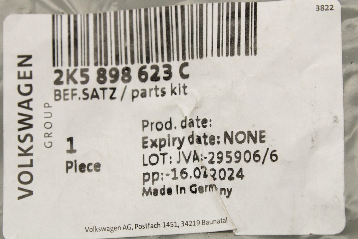 VW Caddy 2016-2021 rear bumper fixings screw kit 2K5898623C