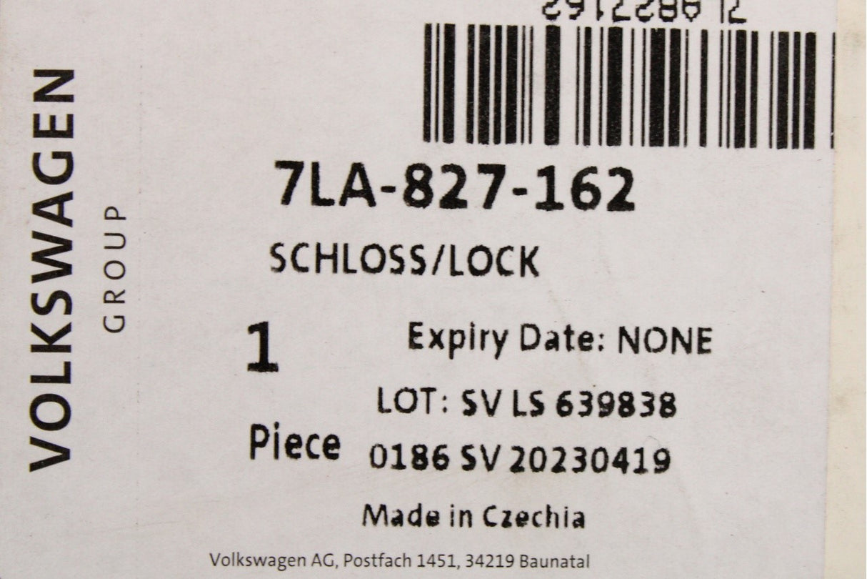 VW Transporter T6.1 ID.Buzz rear upper wing door latch (right) 7LA827162