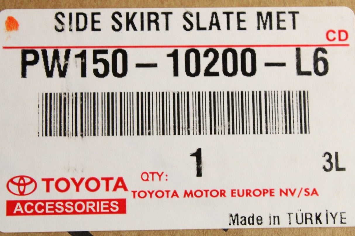 Toyota C-HR 23-on side skirt trim (slate metal) PW150-10200-L6