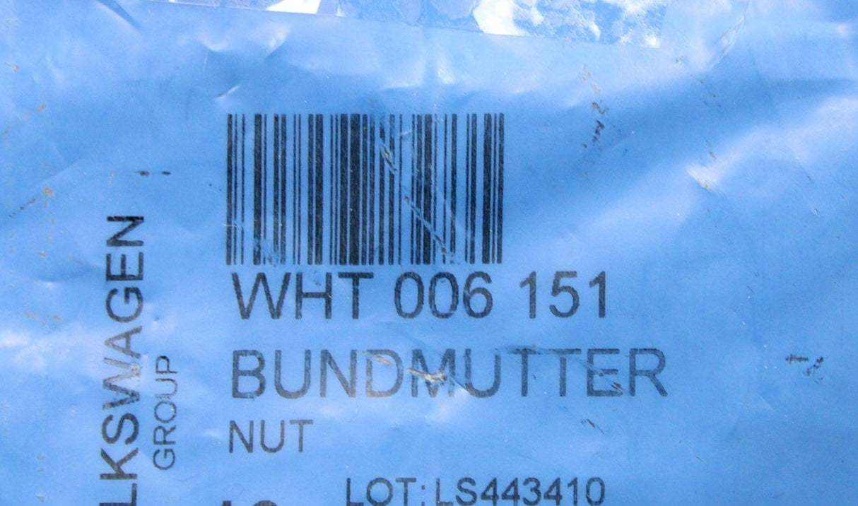 VW Audi Skoda SEAT outer tie rod self locking nut (x1) WHT006151