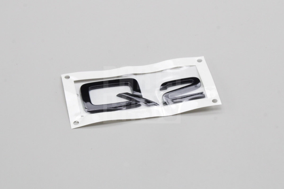Audi Q2 2017-2026 rear Q2 lettering badge (black) 81A853741E T94