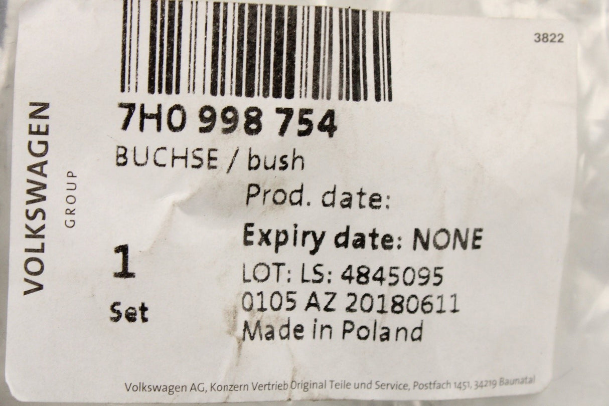VW Amarok Transporter Multivan wiper motor bearing bushes 7H0998754