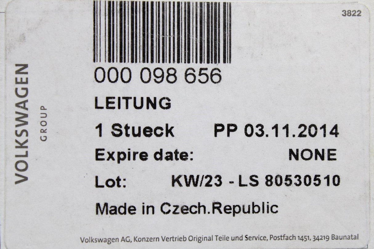 VW Audi Skoda SEAT aerial connection line wire and connectors 000098656