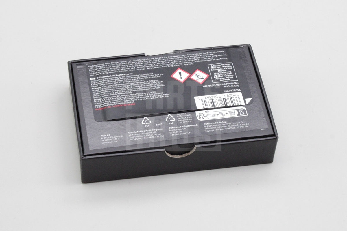 Audi accessory red air freshener (mediterranean) 80A087009A