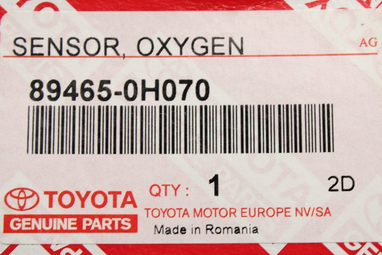 Toyota Aygo 2014-on Yaris 2020-on oxygen sensor (post cat) 89465-0H070
