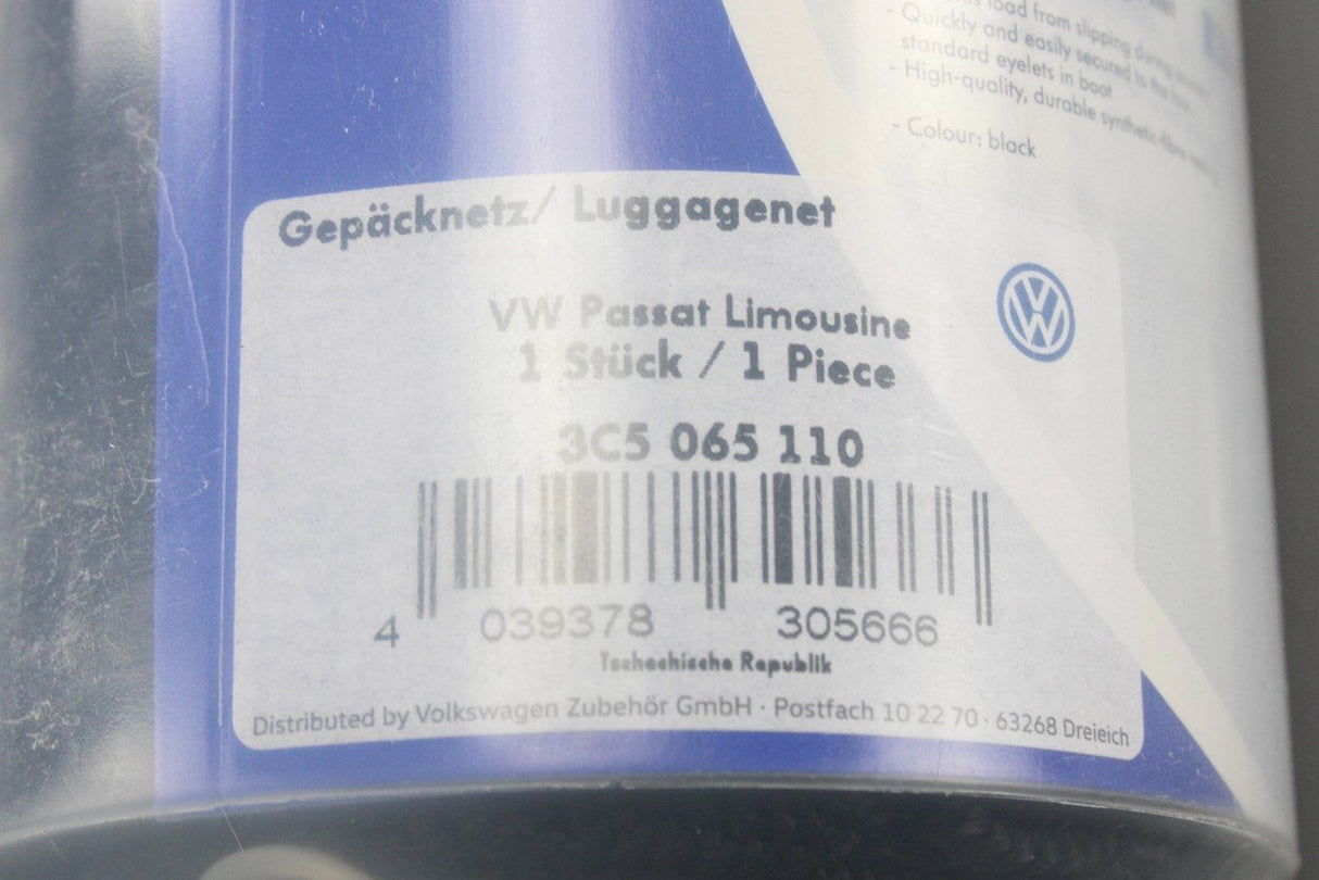 VW Passat B7 B8 CC Arteon Saloon luggage cargo boot net 3C5065110