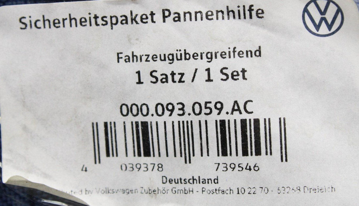 VW Volkswagen emergency break down kit 000093059AC