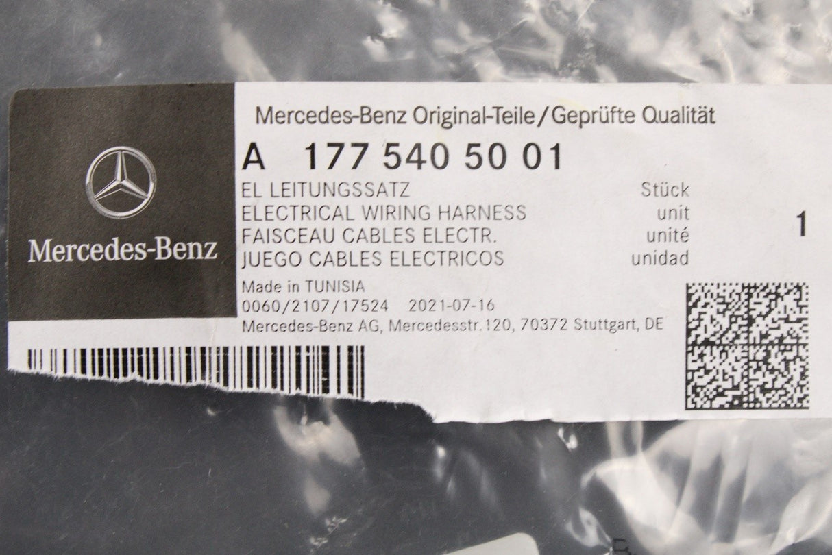 Mercedes-Benz A-Class W177 front park assist wiring harness A1775405001